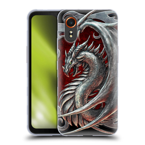 Christos Karapanos Dragons 2 Talisman Silver Soft Gel Case for Samsung Galaxy Xcover7 5G