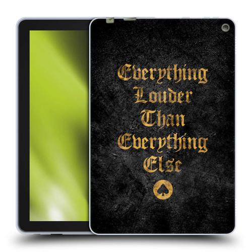 Motorhead Key Art Everything Louder Soft Gel Case for Amazon Fire HD 10 / Plus 2021