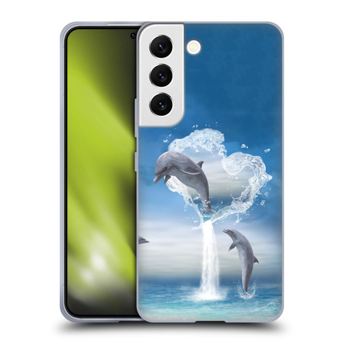 Simone Gatterwe Dolphins Lovers Soft Gel Case for Samsung Galaxy S22 5G
