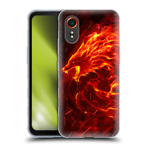 Christos Karapanos Mythical Art Wolf Spirit Soft Gel Case for Samsung Galaxy Xcover7 5G