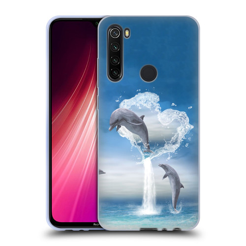 Simone Gatterwe Dolphins Lovers Soft Gel Case for Xiaomi Redmi Note 8T