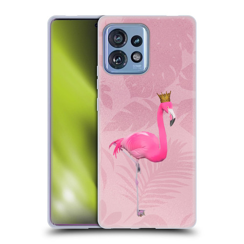 LebensArt Assorted Designs Flamingo King Soft Gel Case for Motorola Moto Edge 40 Pro