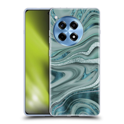 LebensArt Geo Liquid Marble Sea Foam Green Soft Gel Case for OPPO OnePlus Ace 3 5G