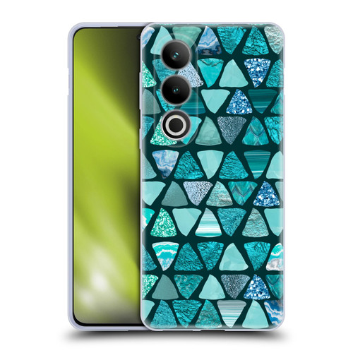 LebensArt Patterns 2 Teal Triangle Soft Gel Case for OPPO OnePlus Ace 3V 5G