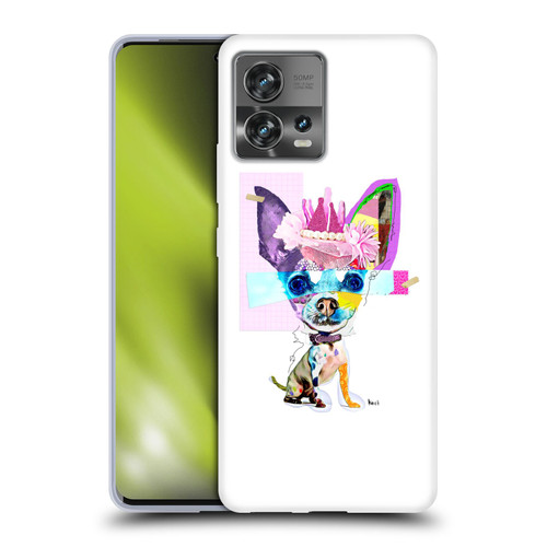 Michel Keck Animal Collage Chihuahua Soft Gel Case for Motorola Moto Edge 30 Fusion