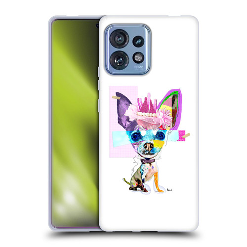 Michel Keck Animal Collage Chihuahua Soft Gel Case for Motorola Moto Edge 40 Pro