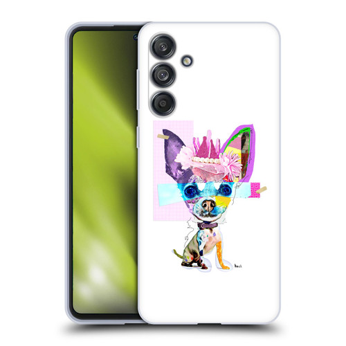 Michel Keck Animal Collage Chihuahua Soft Gel Case for Samsung Galaxy M55 5G