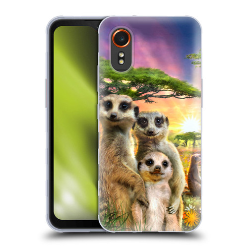 Aimee Stewart Animals Meerkats Soft Gel Case for Samsung Galaxy Xcover7 5G