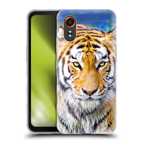 Aimee Stewart Animals Tiger and Lily Soft Gel Case for Samsung Galaxy Xcover7 5G