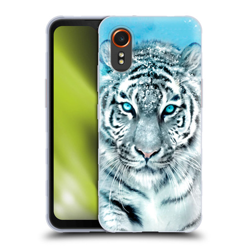 Aimee Stewart Animals White Tiger Soft Gel Case for Samsung Galaxy Xcover7 5G