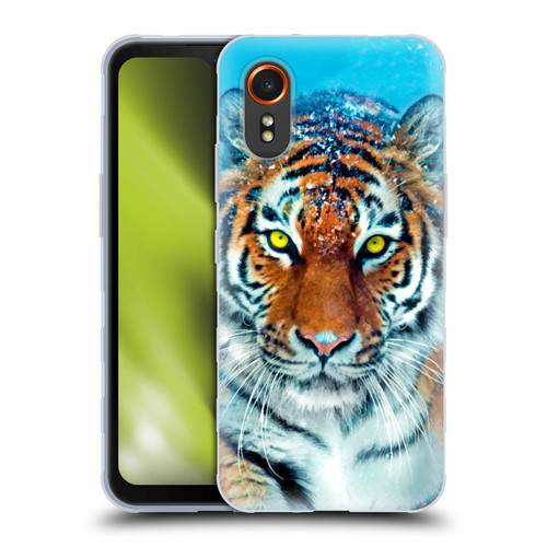 Aimee Stewart Animals Yellow Tiger Soft Gel Case for Samsung Galaxy Xcover7 5G