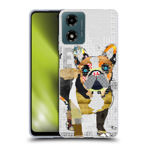 Michel Keck Dogs 4 French Bulldog Soft Gel Case for Motorola Moto G04/G04s/G24 4G