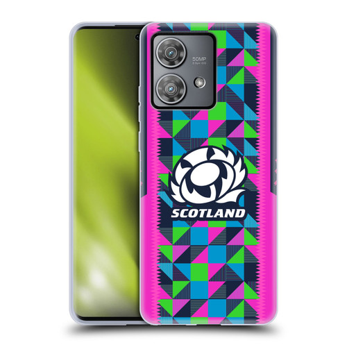Scotland Rugby 2023/24 Crest Kit Neon Training Soft Gel Case for Motorola Edge 40 Neo 5G
