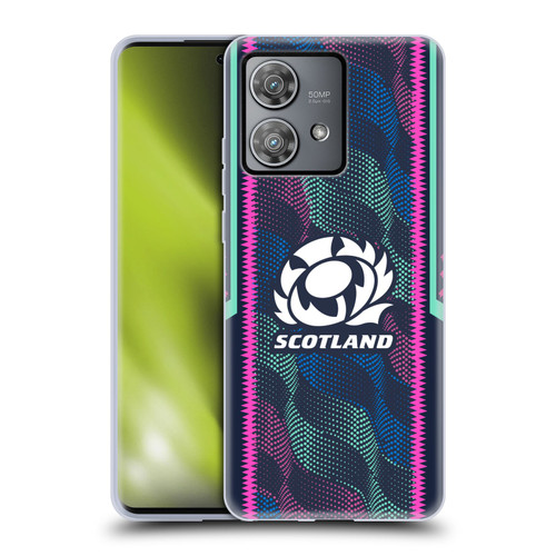 Scotland Rugby 2023/24 Crest Kit Wave Training Soft Gel Case for Motorola Edge 40 Neo 5G