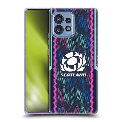 Scotland Rugby 2023/24 Crest Kit Wave Training Soft Gel Case for Motorola Moto Edge 40 Pro