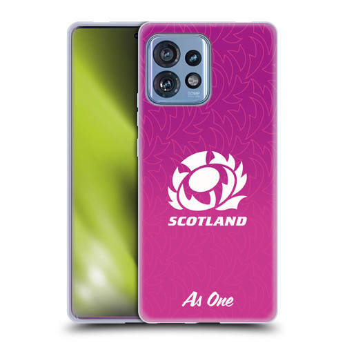 Scotland Rugby Graphics Gradient Pattern Soft Gel Case for Motorola Moto Edge 40 Pro