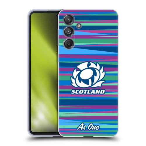 Scotland Rugby Graphics Training Pattern Soft Gel Case for Samsung Galaxy M55 5G