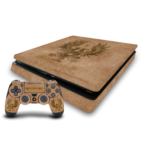EA Bioware Dragon Age Heraldry Grey Wardens Distressed Vinyl Sticker Skin Decal Cover for Sony PS4 Slim Console & Controller