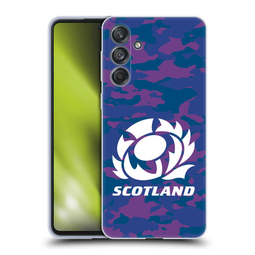 Scotland Rugby Logo 2 Camouflage Soft Gel Case for Samsung Galaxy M55 5G
