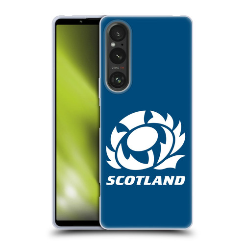 Scotland Rugby Logo 2 Plain Soft Gel Case for Sony Xperia 1 V 5G