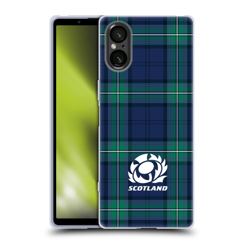 Scotland Rugby Logo 2 Tartans Soft Gel Case for Sony Xperia 5 V 5G