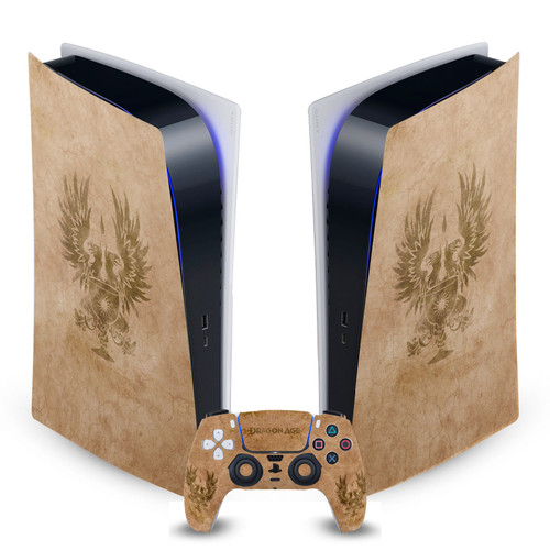 EA Bioware Dragon Age Heraldry Grey Wardens Distressed Vinyl Sticker Skin Decal Cover for Sony PS5 Digital Edition Bundle