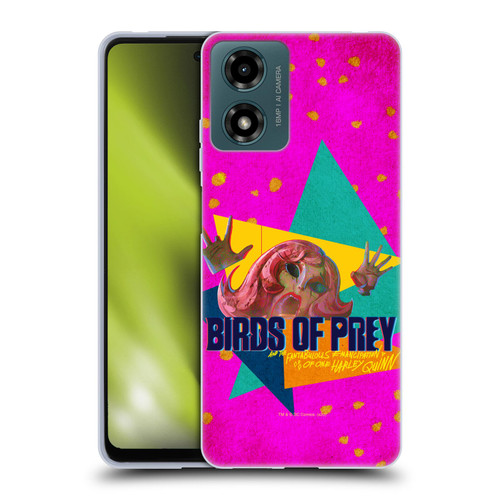 Birds of Prey DC Comics Graphics Panic In Neon Soft Gel Case for Motorola Moto G04/G04s/G24 4G