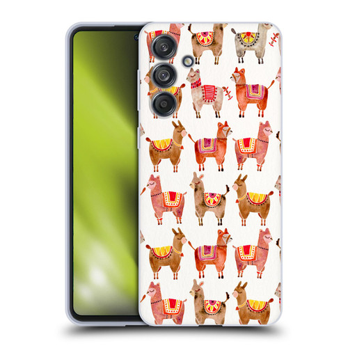 Cat Coquillette Animals Alpacas Soft Gel Case for Samsung Galaxy M55 5G