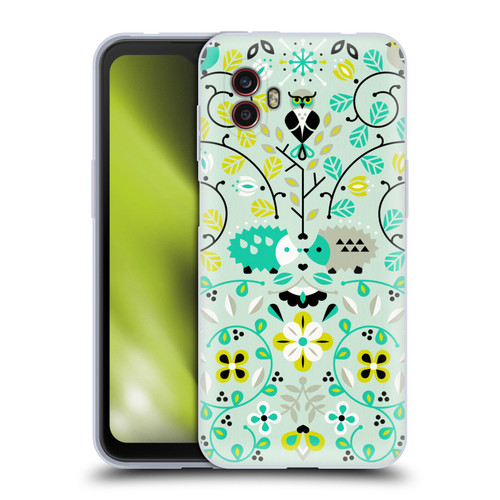 Cat Coquillette Animals Hedgehogs Symmetry Soft Gel Case for Samsung Galaxy Xcover6 Pro/Pro2