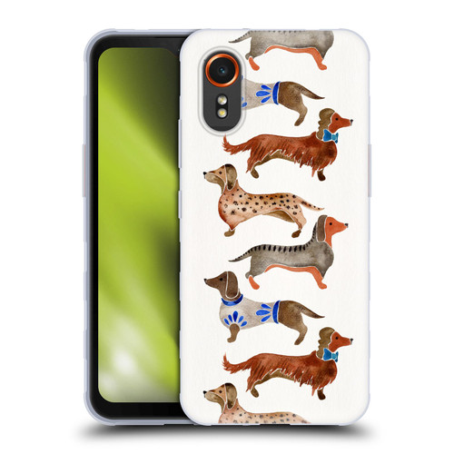 Cat Coquillette Animals Dachshunds Soft Gel Case for Samsung Galaxy Xcover7 5G