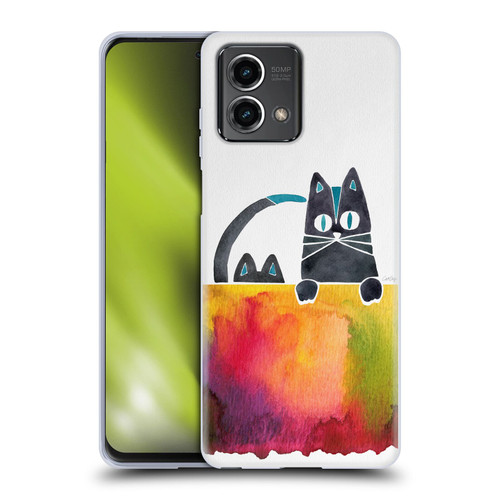 Cat Coquillette Animals 2 Cats Soft Gel Case for Motorola Moto G Stylus 5G 2023