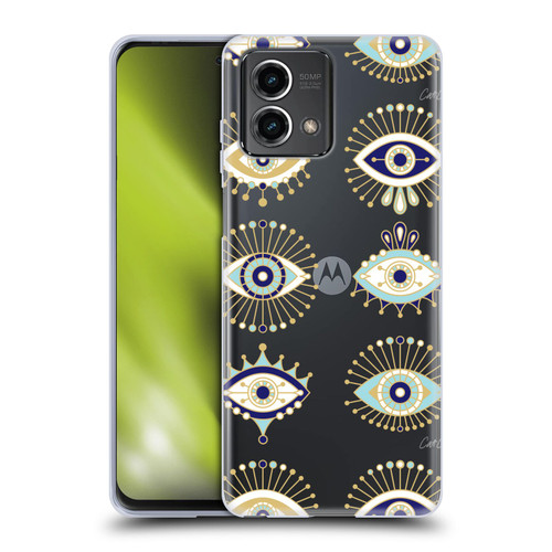 Cat Coquillette Evil Eye Blue Gold Soft Gel Case for Motorola Moto G Stylus 5G 2023