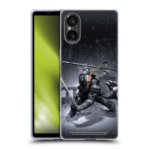 Batman Arkham Origins Key Art Deathstroke Soft Gel Case for Sony Xperia 5 V 5G