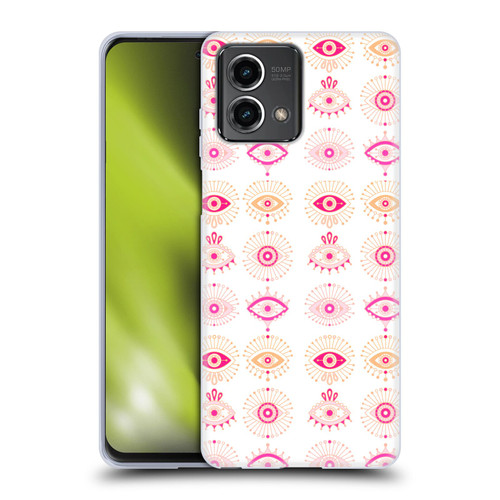 Cat Coquillette Linear Pink Evil Eyes Soft Gel Case for Motorola Moto G Stylus 5G 2023