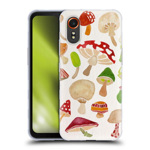 Cat Coquillette Nature Mushrooms Soft Gel Case for Samsung Galaxy Xcover7 5G