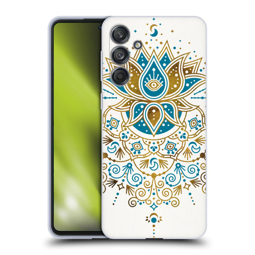 Cat Coquillette Patterns 6 Lotus Bloom Mandala 4 Soft Gel Case for Samsung Galaxy M55 5G