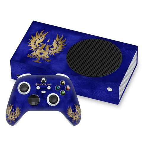 EA Bioware Dragon Age Heraldry Grey Wardens Gold Vinyl Sticker Skin Decal Cover for Microsoft Series S Console & Controller