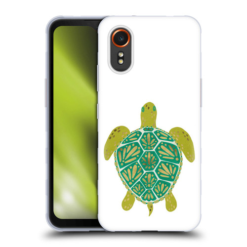 Cat Coquillette Sea Turtle Green Soft Gel Case for Samsung Galaxy Xcover7 5G