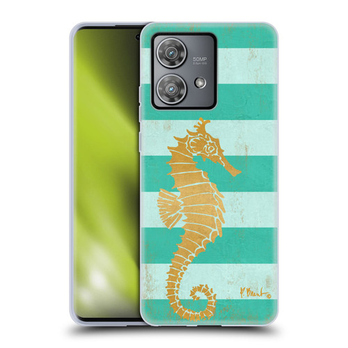 Paul Brent Coastal Gold Seahorse Soft Gel Case for Motorola Edge 40 Neo 5G