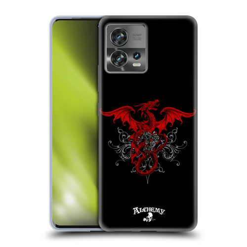 Alchemy Gothic Dragon Draco Rosa Soft Gel Case for Motorola Moto Edge 30 Fusion