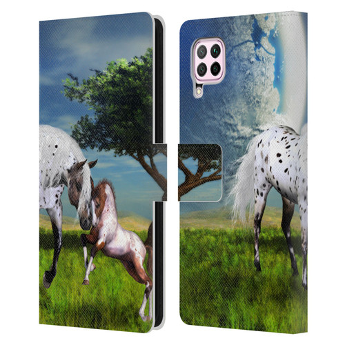 Simone Gatterwe Horses Love Forever Leather Book Wallet Case Cover For Huawei Nova 6 SE / P40 Lite