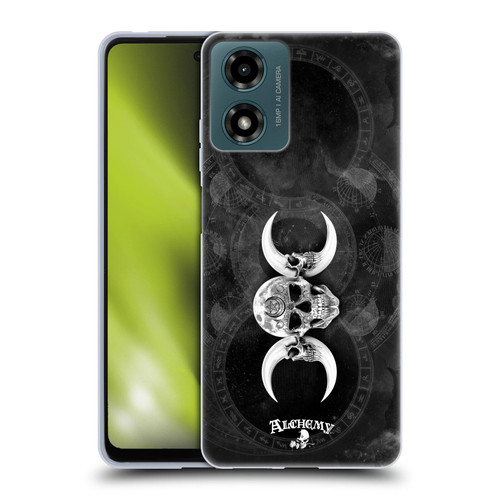 Alchemy Gothic Skull Dark Goddess Moon Soft Gel Case for Motorola Moto G04/G04s/G24 4G