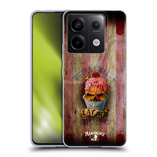 Alchemy Gothic Skull Eat Me Cupcake Soft Gel Case for Xiaomi Redmi Note 13 Pro 5G