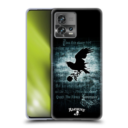 Alchemy Gothic Wing Nevermore Soft Gel Case for Motorola Moto Edge 30 Fusion