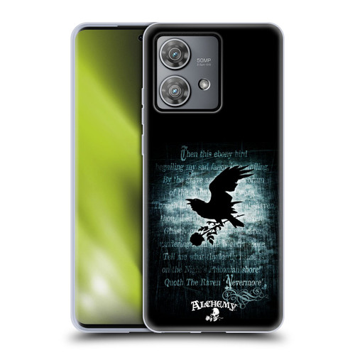 Alchemy Gothic Wing Nevermore Soft Gel Case for Motorola Edge 40 Neo 5G