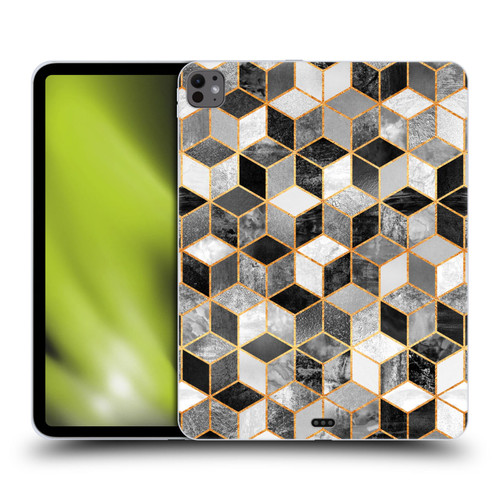 Elisabeth Fredriksson Cubes Collection Black And White Soft Gel Case for Apple iPad Pro 13 M4 2024