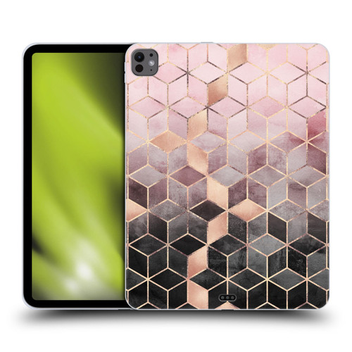 Elisabeth Fredriksson Cubes Collection Pink And Grey Gradient Soft Gel Case for Apple iPad Pro 13 M4 2024