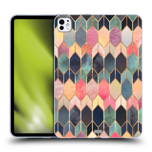 Elisabeth Fredriksson Geometric Design And Pattern Colourful Stained Glass Soft Gel Case for Apple iPad Pro 11 M4 2024