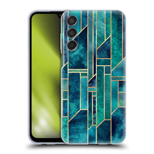 Elisabeth Fredriksson Geometric Design And Pattern Blue Skies Soft Gel Case for Samsung Galaxy M15/F15 5G