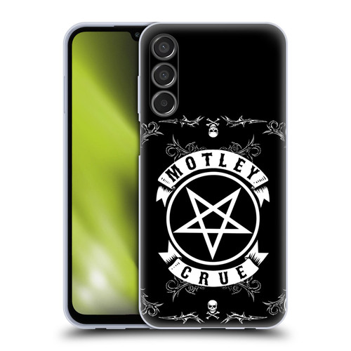 Motley Crue Logos Pentagram And Skull Soft Gel Case for Samsung Galaxy M15/F15 5G
